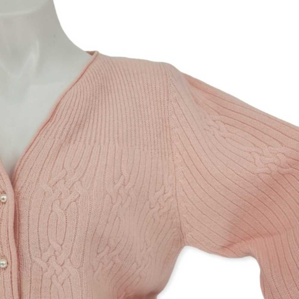 Vintage Lambswool Angora Cardigan Sweater - image 2