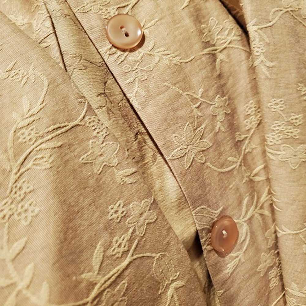 Vintage Cold Water Creek Gold Tan Long Embroidere… - image 10