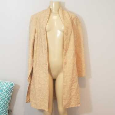 Vintage Cold Water Creek Gold Tan Long Embroidere… - image 1