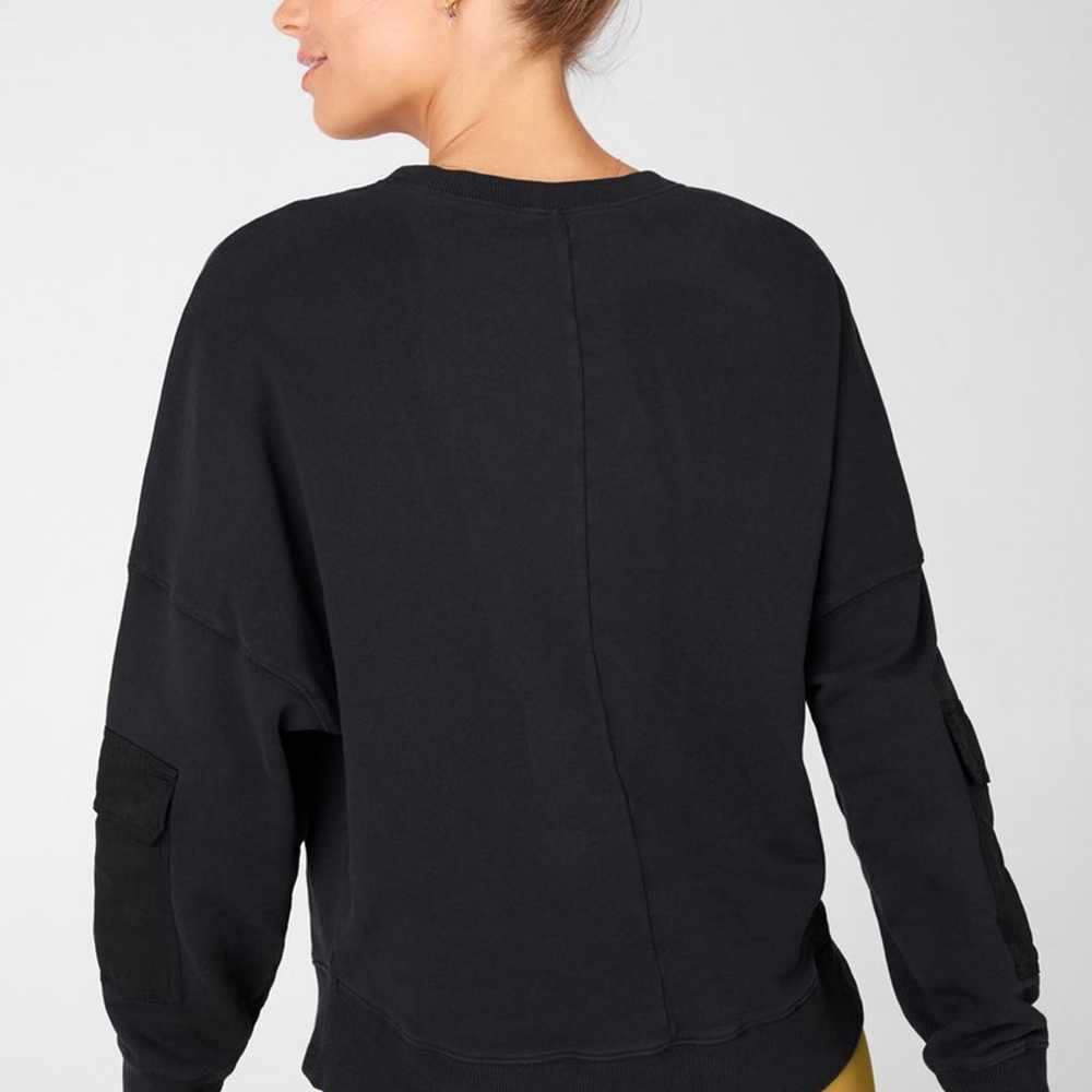 Fabletics Pearl Sweatshirt Black Pockets - image 3