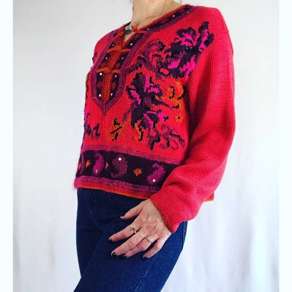 Vintage Carol Little Multi-Color Sweater - image 2