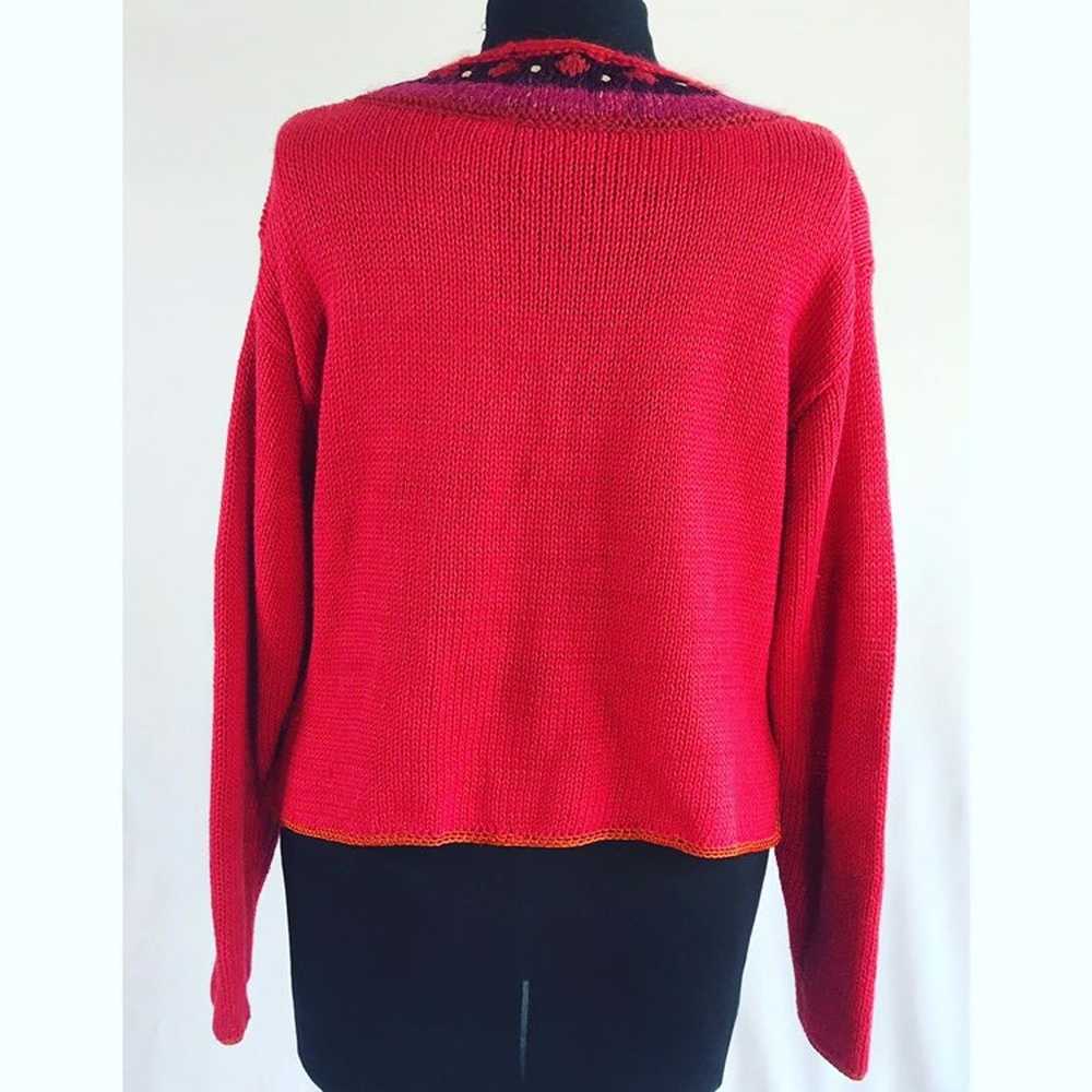 Vintage Carol Little Multi-Color Sweater - image 8