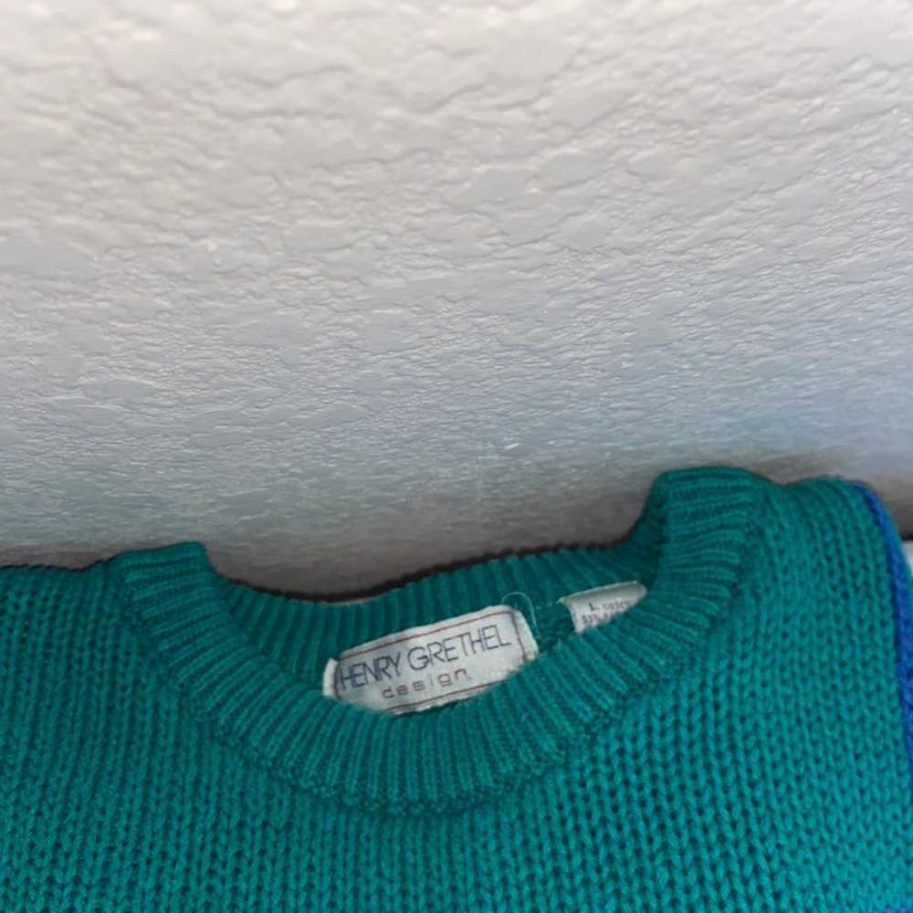 Henrey Grethel sea green vintage sweater - image 2