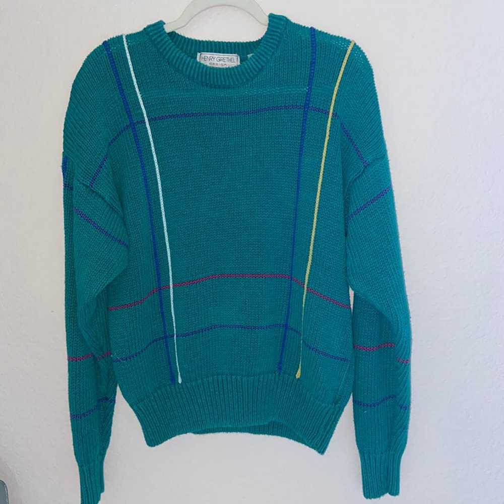 Henrey Grethel sea green vintage sweater - image 5