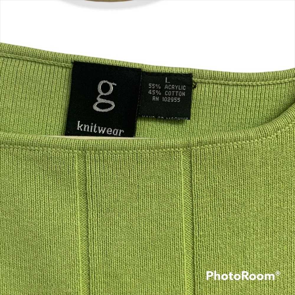 Lime Green Sleeveless Sweater - image 2
