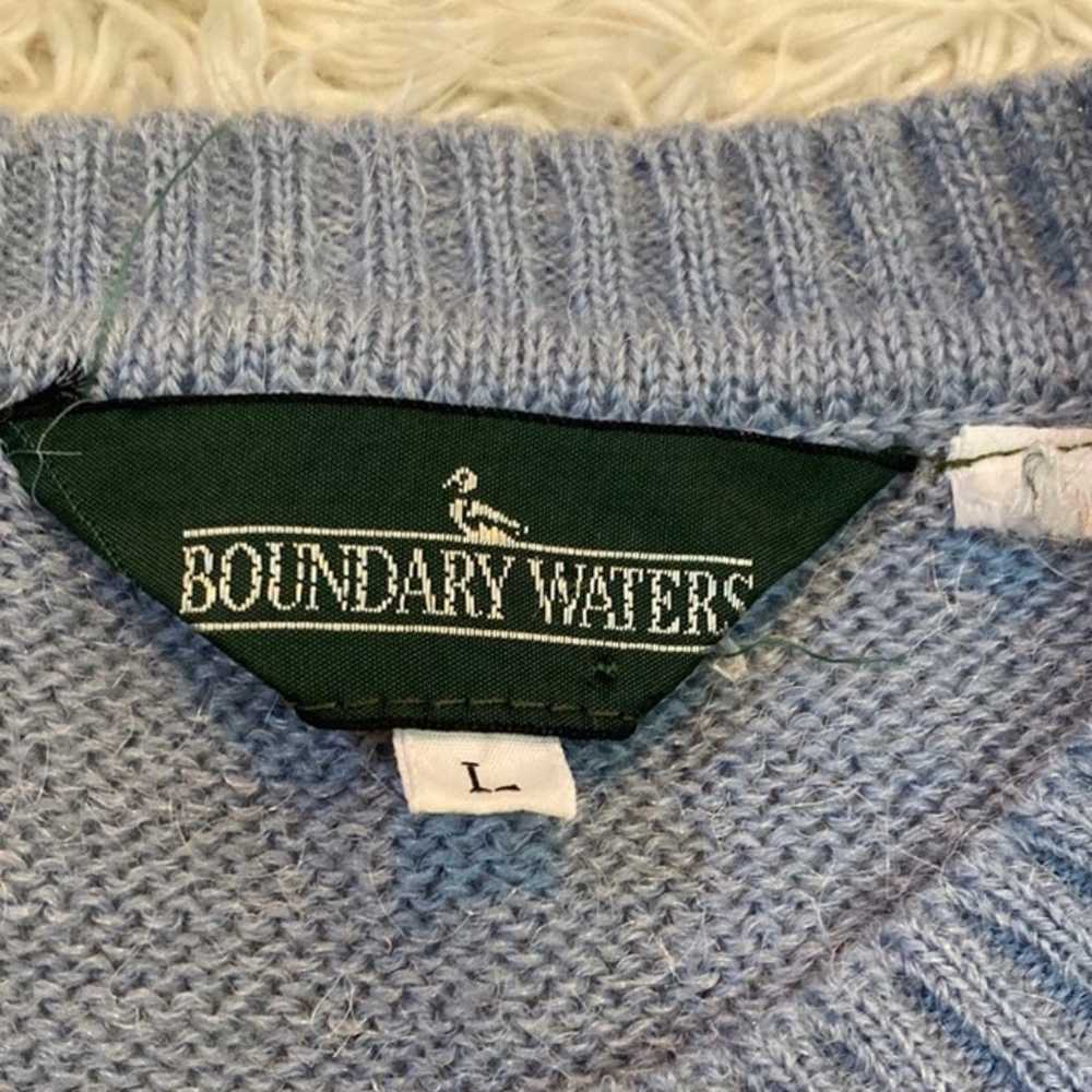 Vintage 80s Boundary Waters By Daytons wool pullo… - image 2