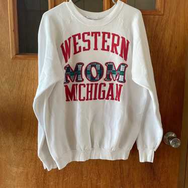 Vintage 1988 Western Michigan University Mom Crew… - image 1