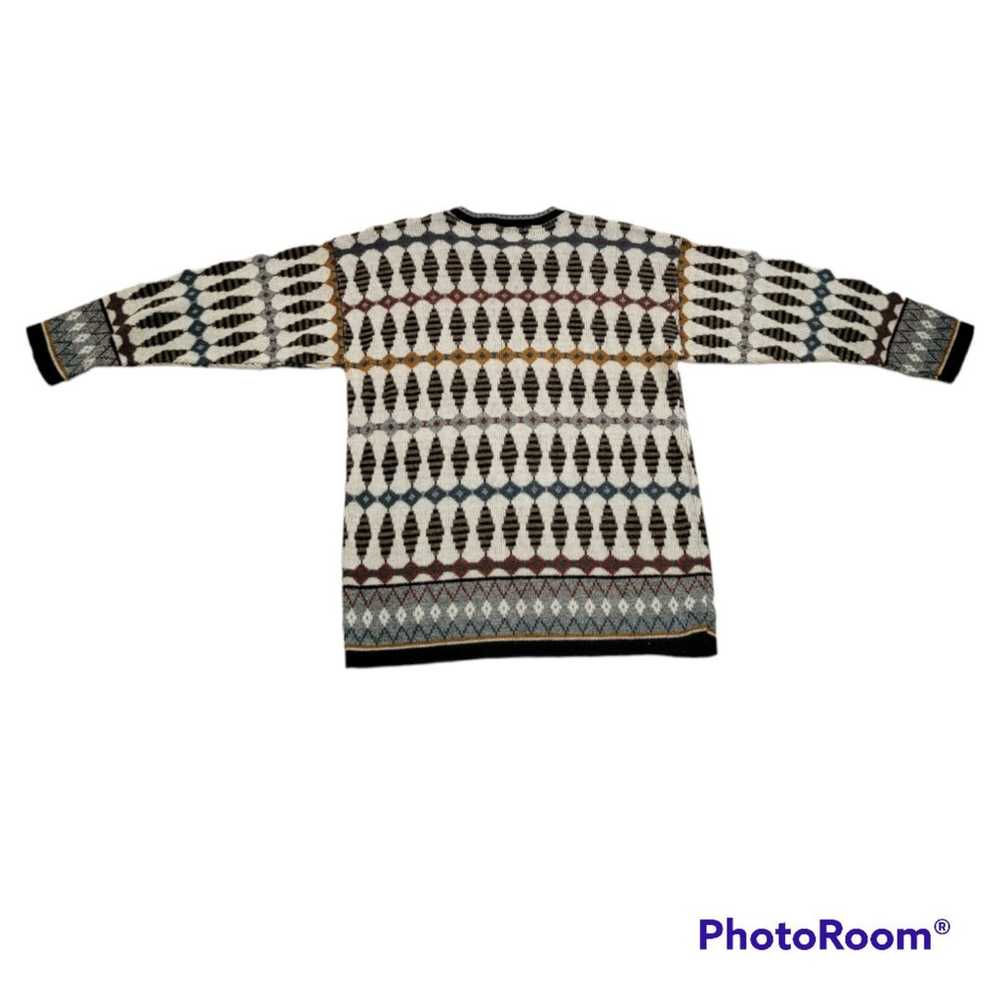 Vintage 70's Beldoch Popper Women Grandpa Sweater… - image 2