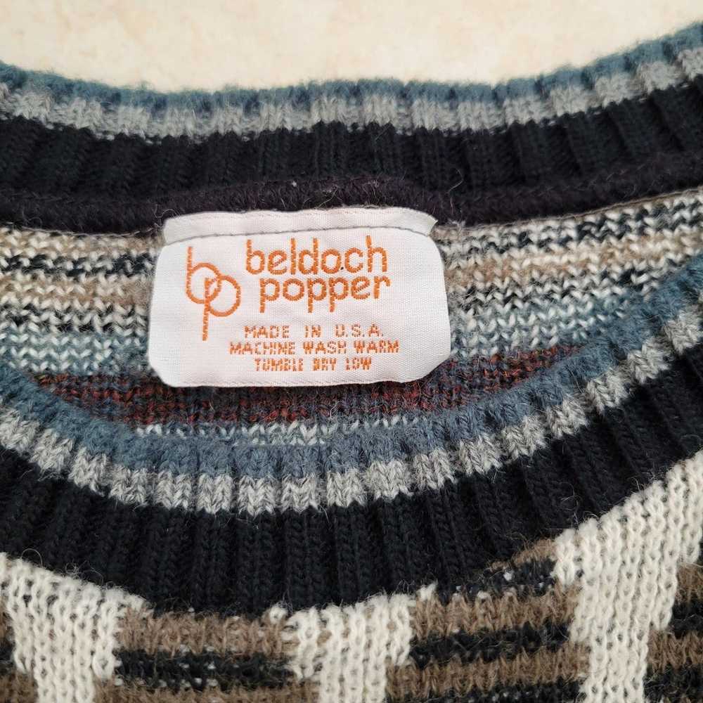 Vintage 70's Beldoch Popper Women Grandpa Sweater… - image 7