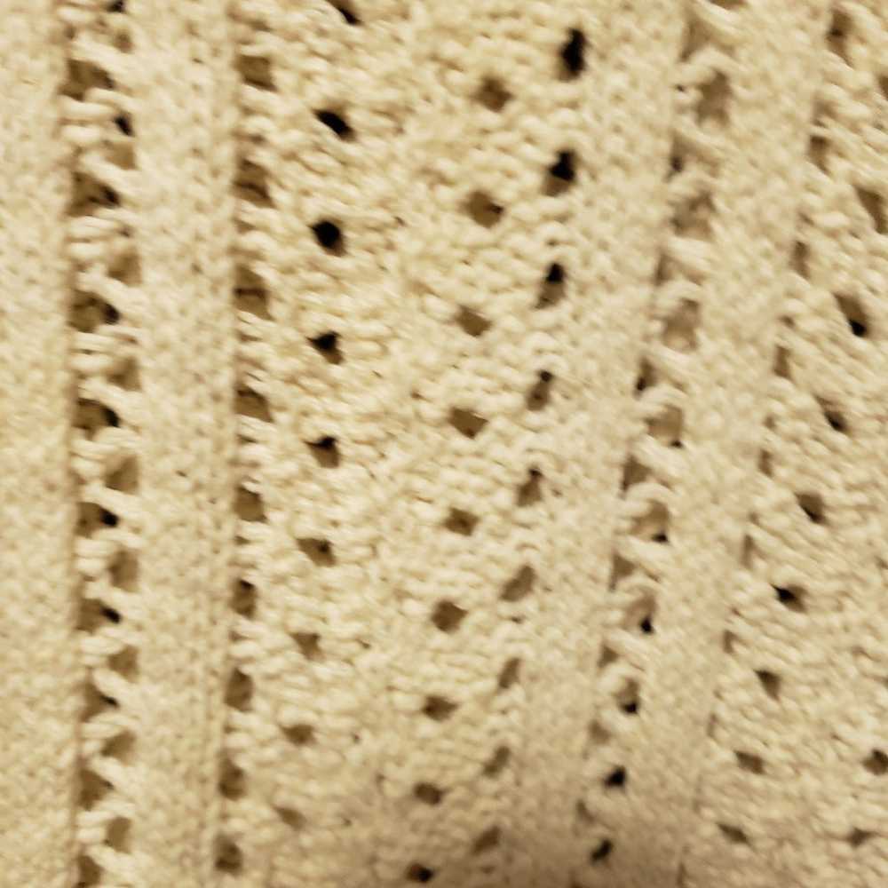 VINTAGE POUR PLUS LE CHIC-COTTON-CROCHET SWEATER … - image 3