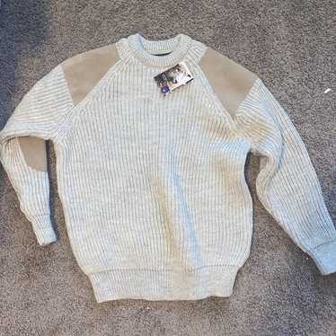 VTG Annie Hall Sweater 1980's Designer Knitwear Oversized Wool Jumper  England L