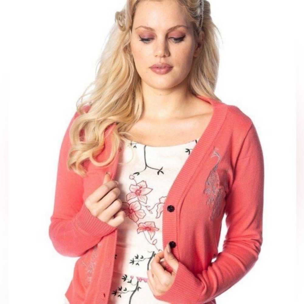 NWT Peacock Cardigan in Coral - image 4
