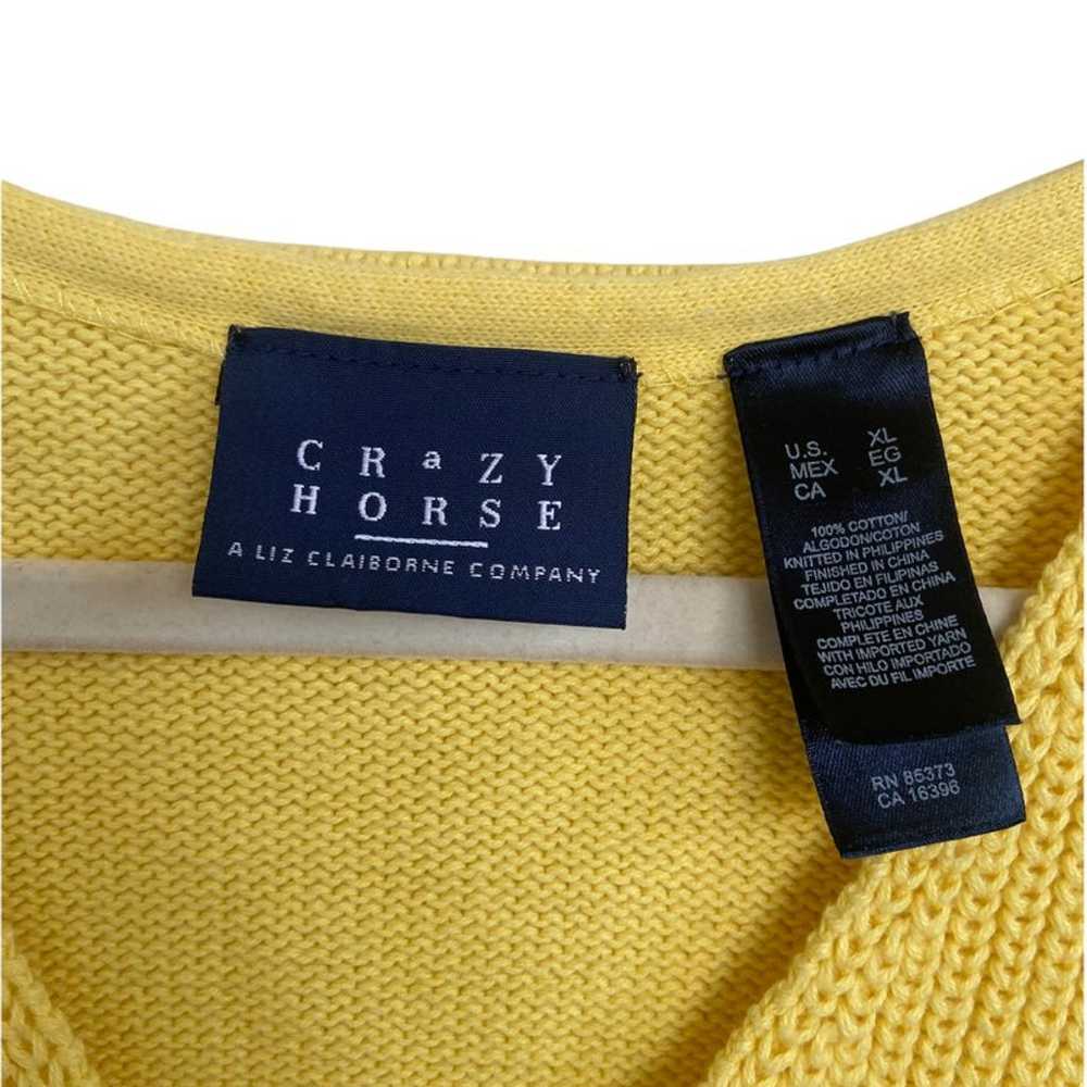 Crazy Horse Vintage V-Neck Ribbed Basic Sweater - image 6