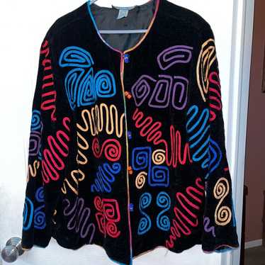 Indigo Moon Vintage Art Jacket