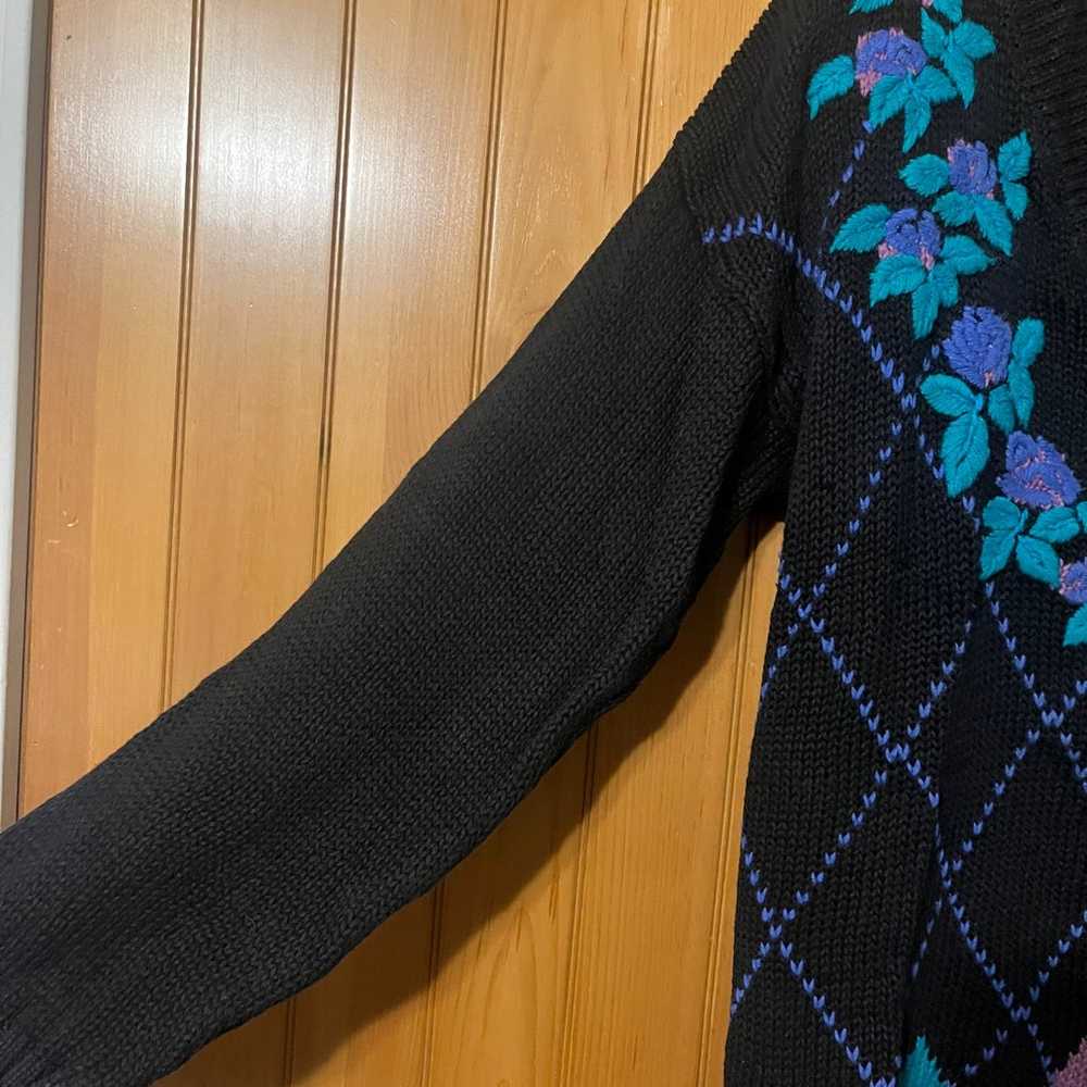 VINTAGE Diana Marco Sweater Womens Size 20w/40 Fl… - image 2