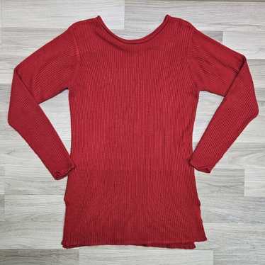EXPRESS Tricot Womens Red Vintage Pullover Tunic … - image 1