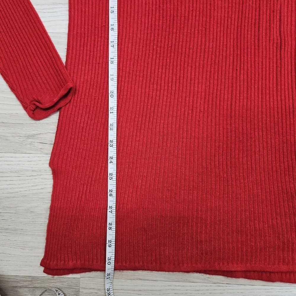 EXPRESS Tricot Womens Red Vintage Pullover Tunic … - image 5
