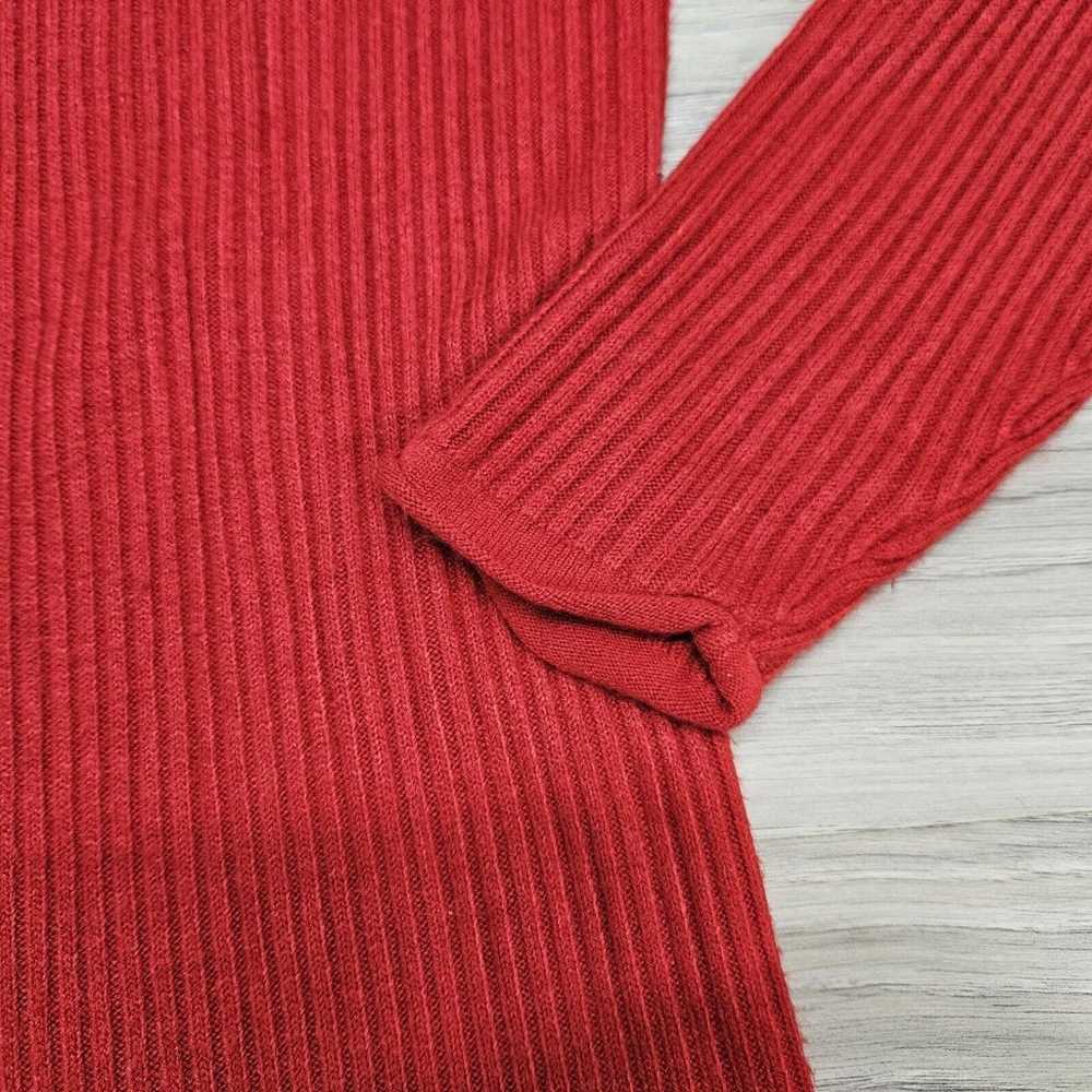 EXPRESS Tricot Womens Red Vintage Pullover Tunic … - image 7