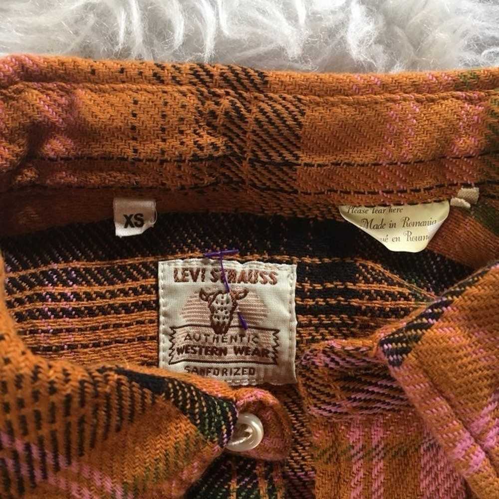 Vintage Levi Strauss Flannel X-Small - image 5