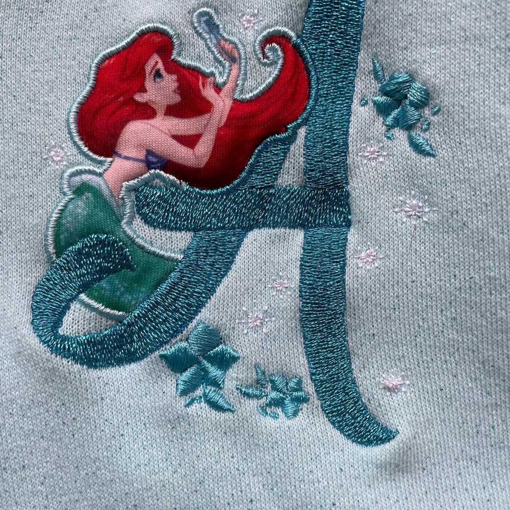 Vintage Y2K Disney Princess Ariel Pastel Zip Hood… - image 3