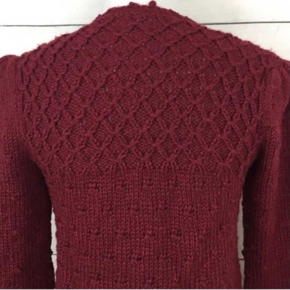 Vintage Handmade Knit Cardigan Sweater - image 5