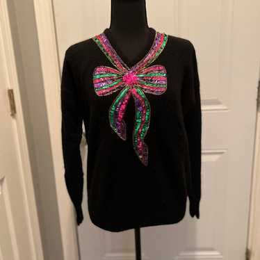 Angenie Vintage Sequin Sweater - image 1
