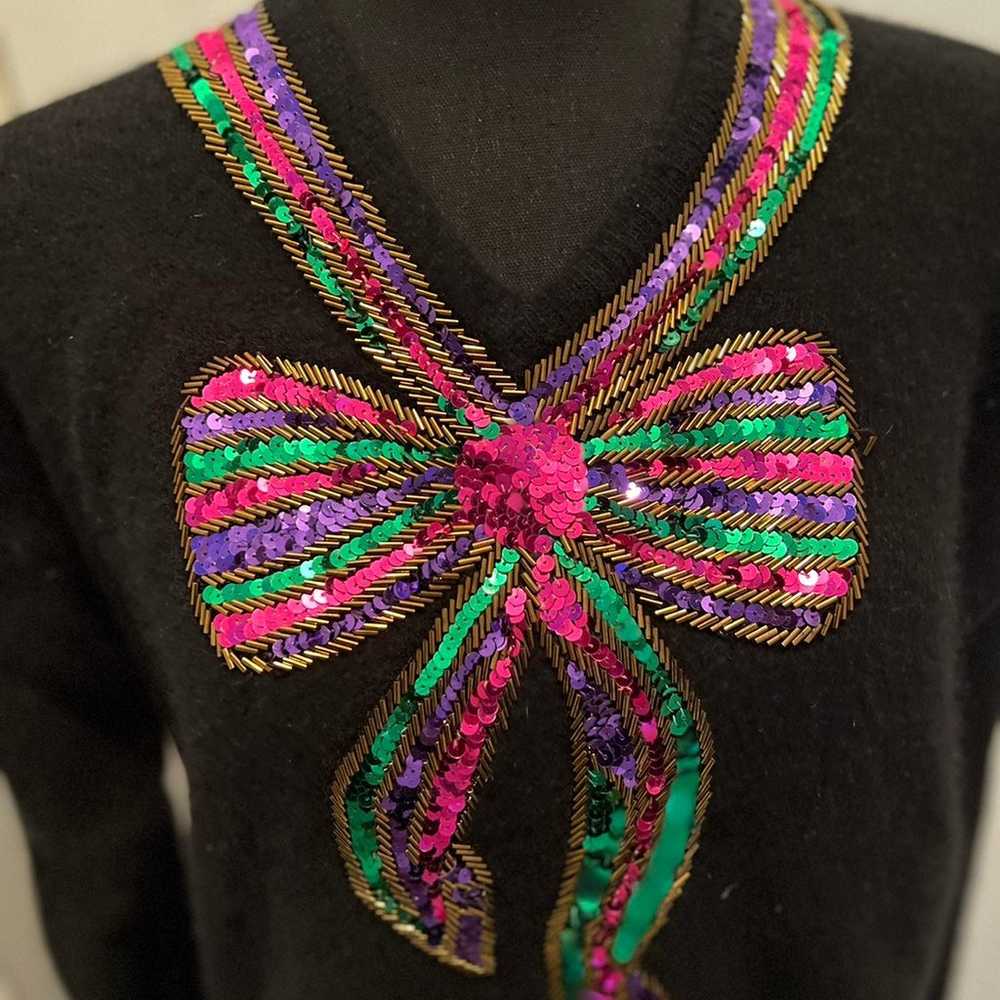 Angenie Vintage Sequin Sweater - image 2