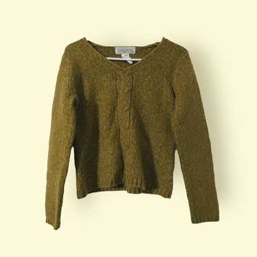 Vintage Khaki Warm Sweater 90s