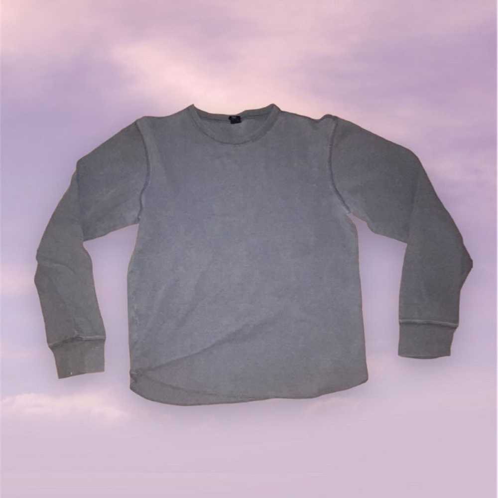 VINTAGE GAP GREY THERMAL SWEATER MENS SIZE SMALL - image 1