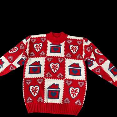 Vintage Americana Heart Sweater