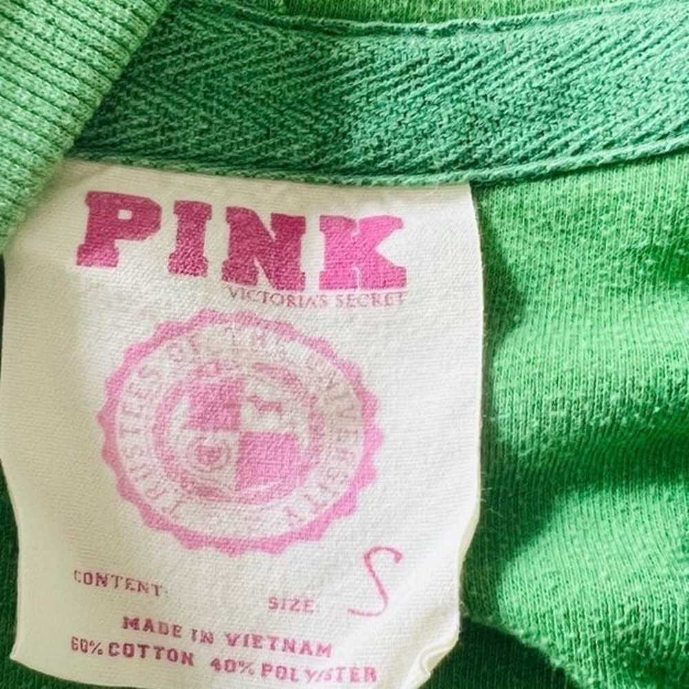 Victoria’s Secret PINK Vintage Green Athletic Hoo… - image 4