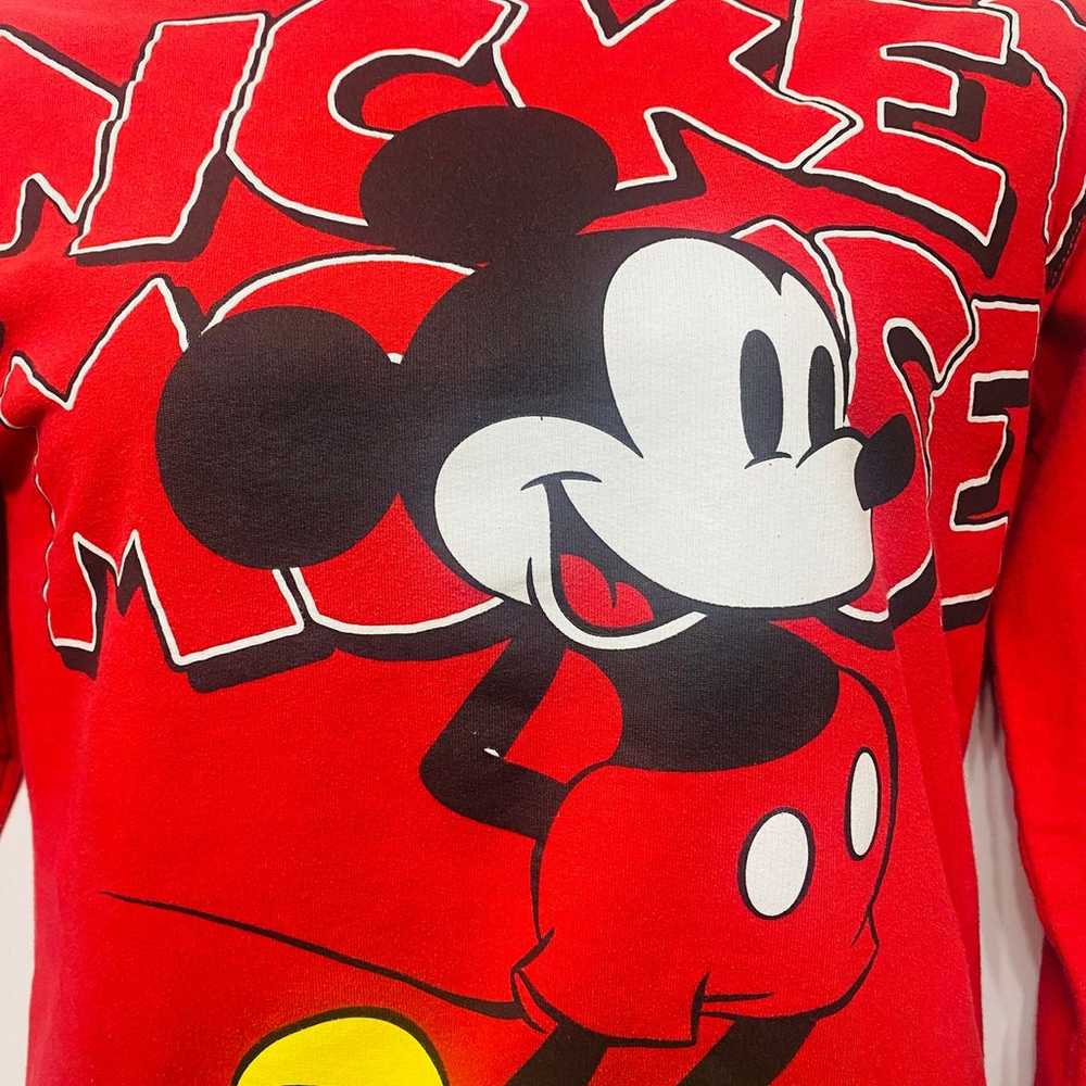 Vintage retro Disney Mickey Mouse pullover sweats… - image 2