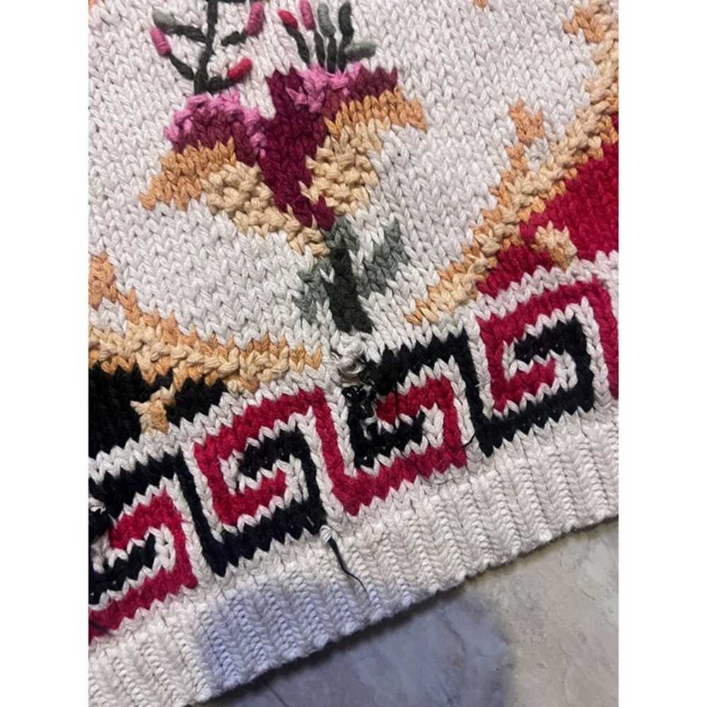 Vintage Huntington Ridge Floral Knit Sweater Crew… - image 5