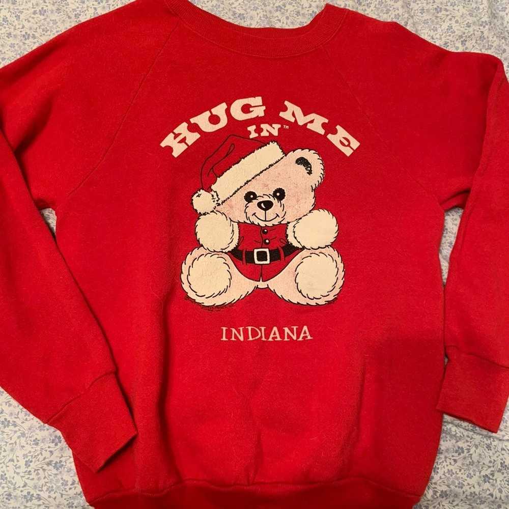 Vintage Indiana Christmas Sweatshirt - image 2