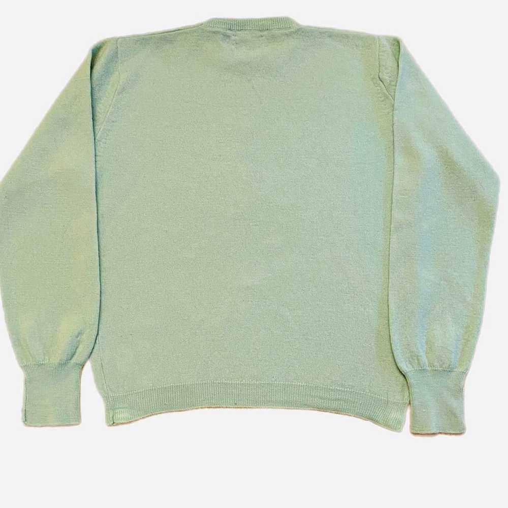 Vintage Garland Cuddledown Wool Mint Green Sweate… - image 2