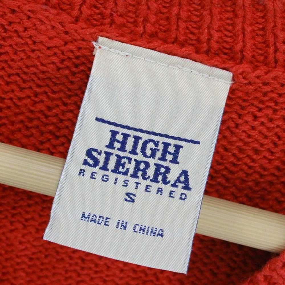 Vintage High Sierra Vest Sweater Women's Red Knit… - image 4