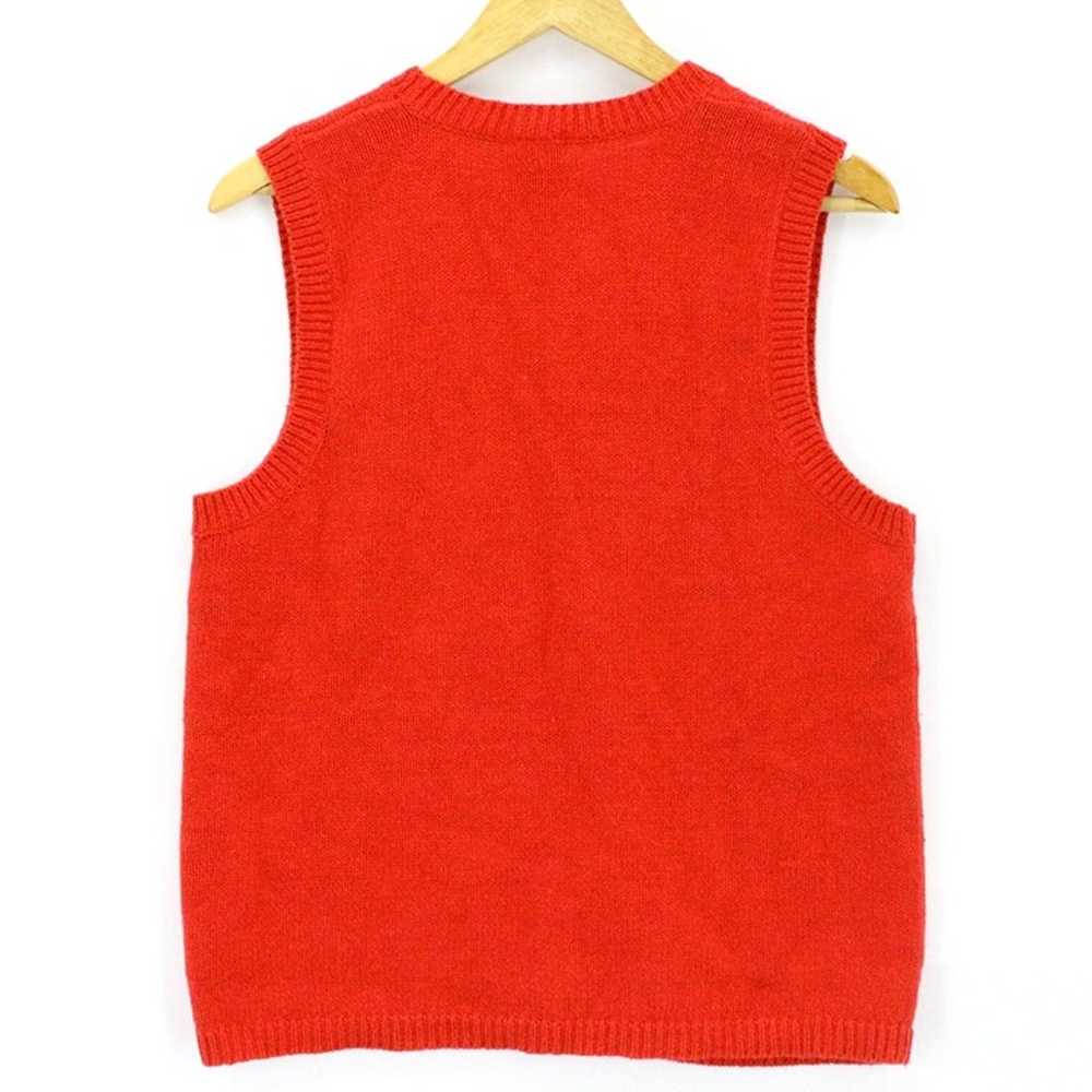 Vintage High Sierra Vest Sweater Women's Red Knit… - image 5