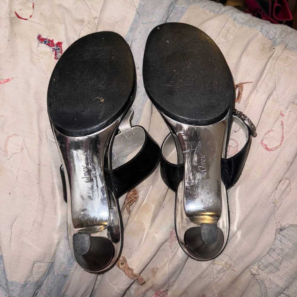 Ones Stroke Black and silver High heels size 8 - image 3