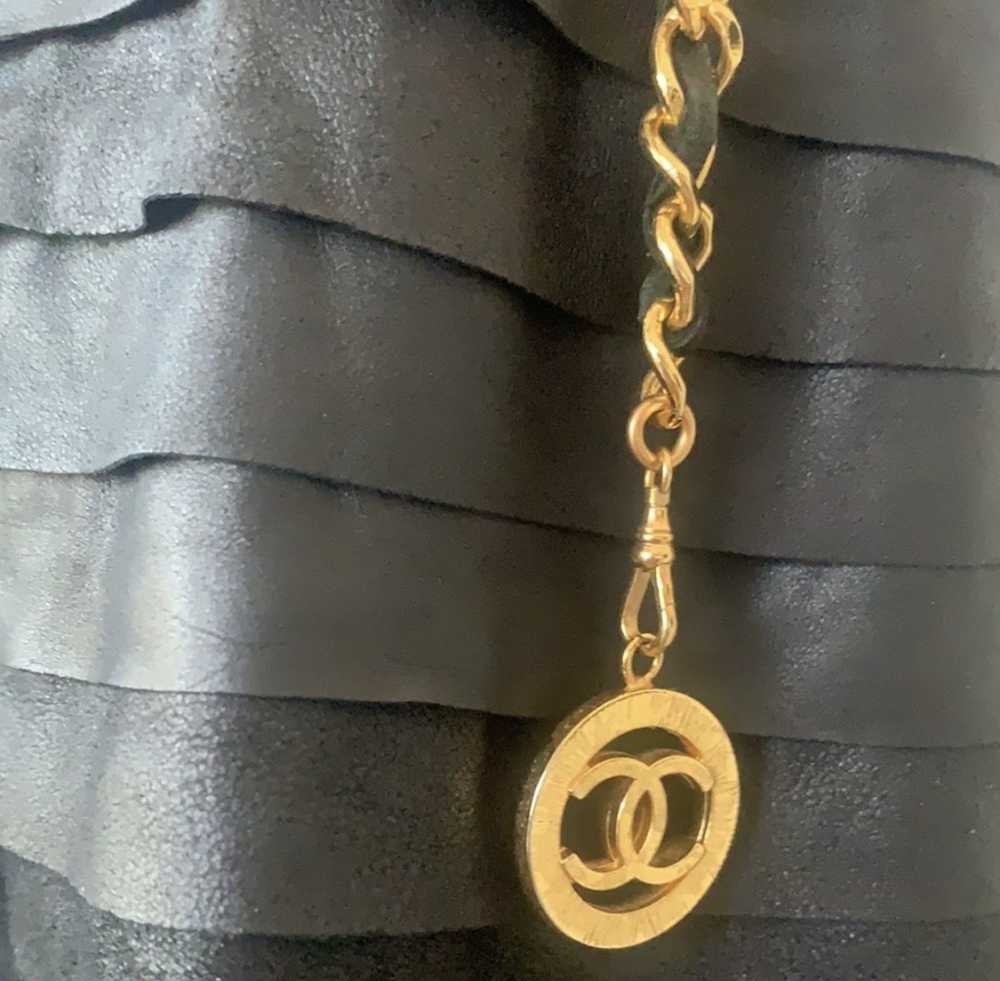 Chanel CHANEL Vintage Triple Chain Leather Belt N… - image 11