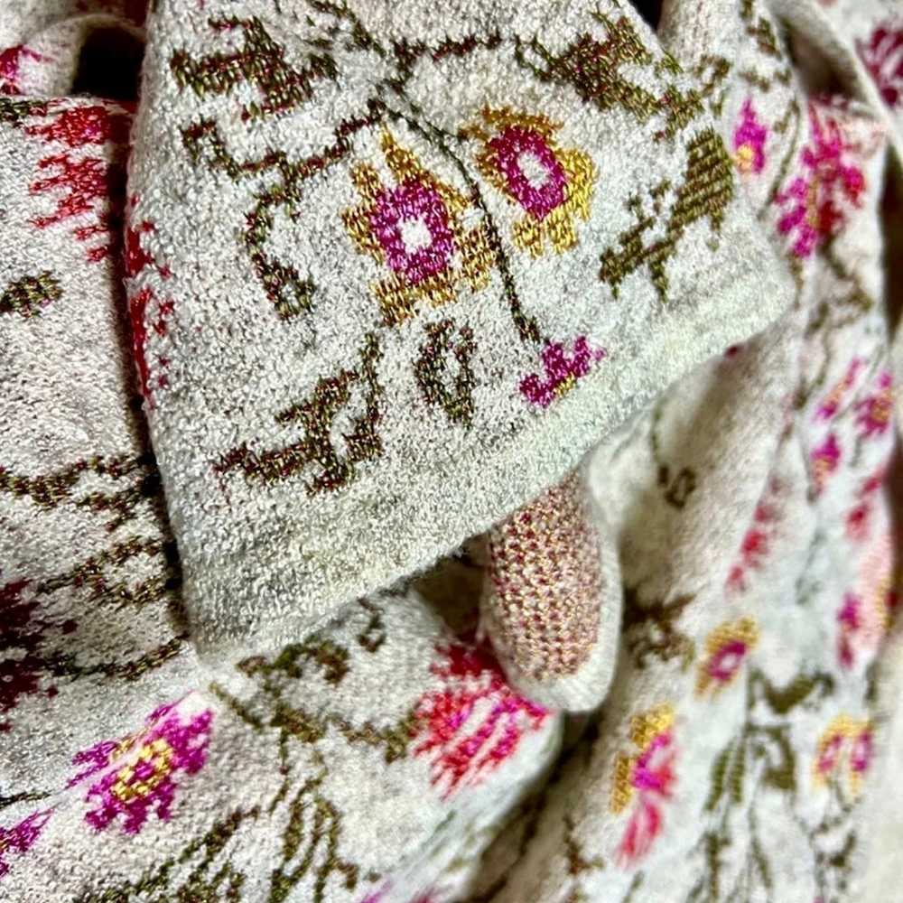 Cecelia Prada Meadowlark Floral Sweater Vest Dust… - image 10