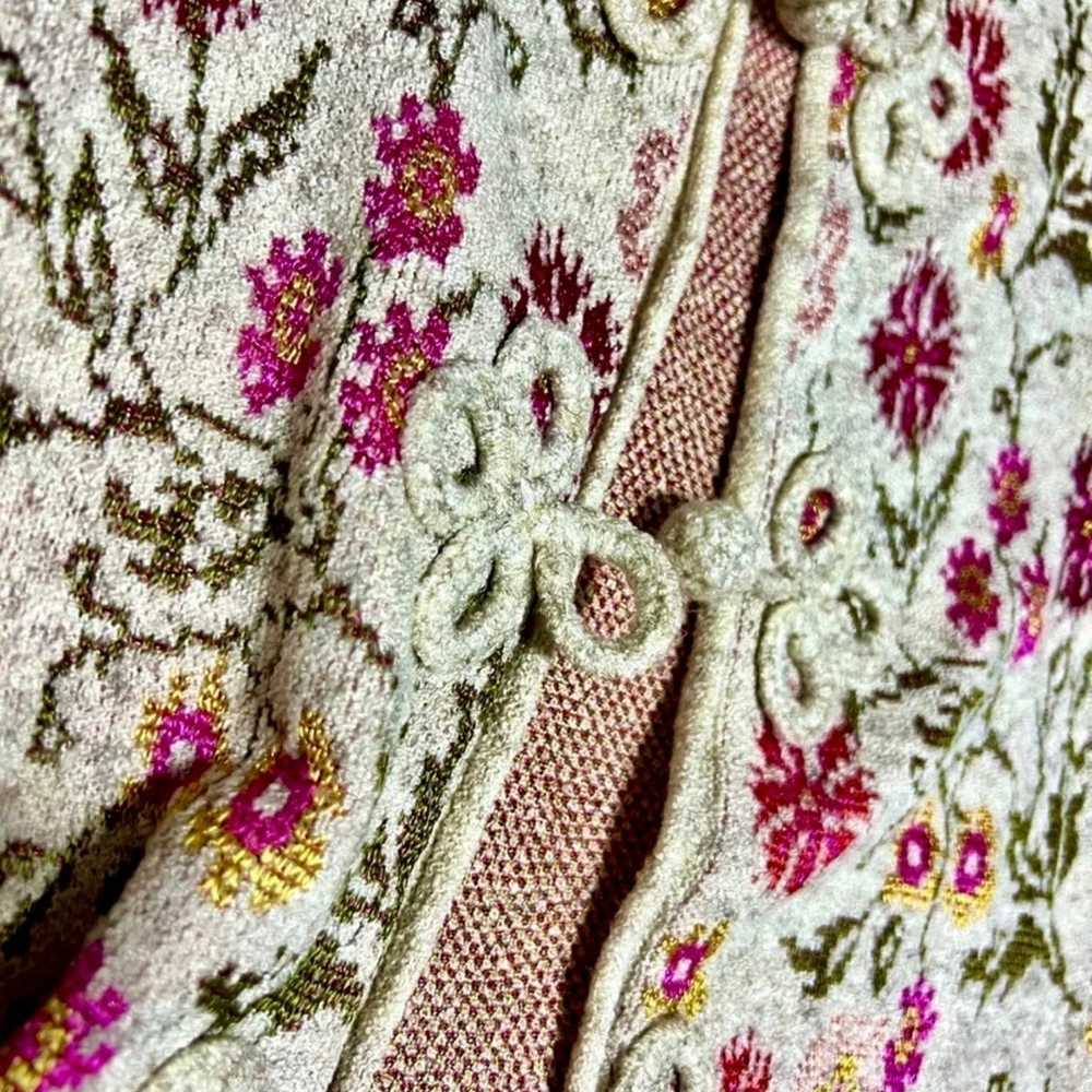 Cecelia Prada Meadowlark Floral Sweater Vest Dust… - image 8