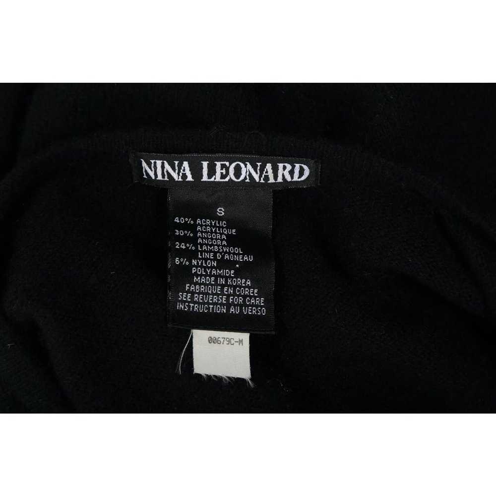 Vintage Nina Leonard Black Button Down Short Card… - image 10