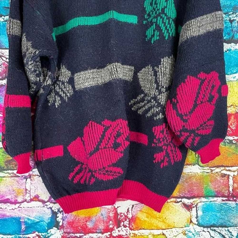 Vintage Tarazzia Oversized Knit Sweater 80's Size… - image 4