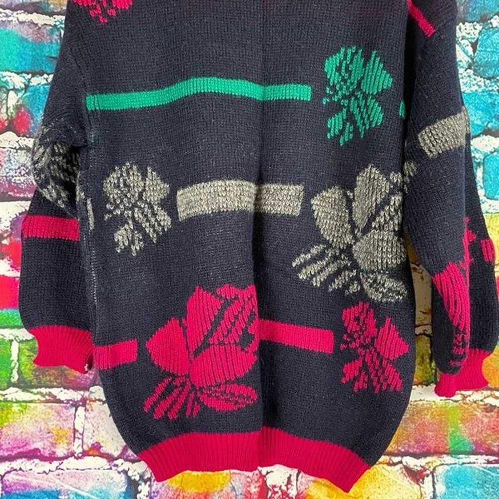 Vintage Tarazzia Oversized Knit Sweater 80's Size… - image 6