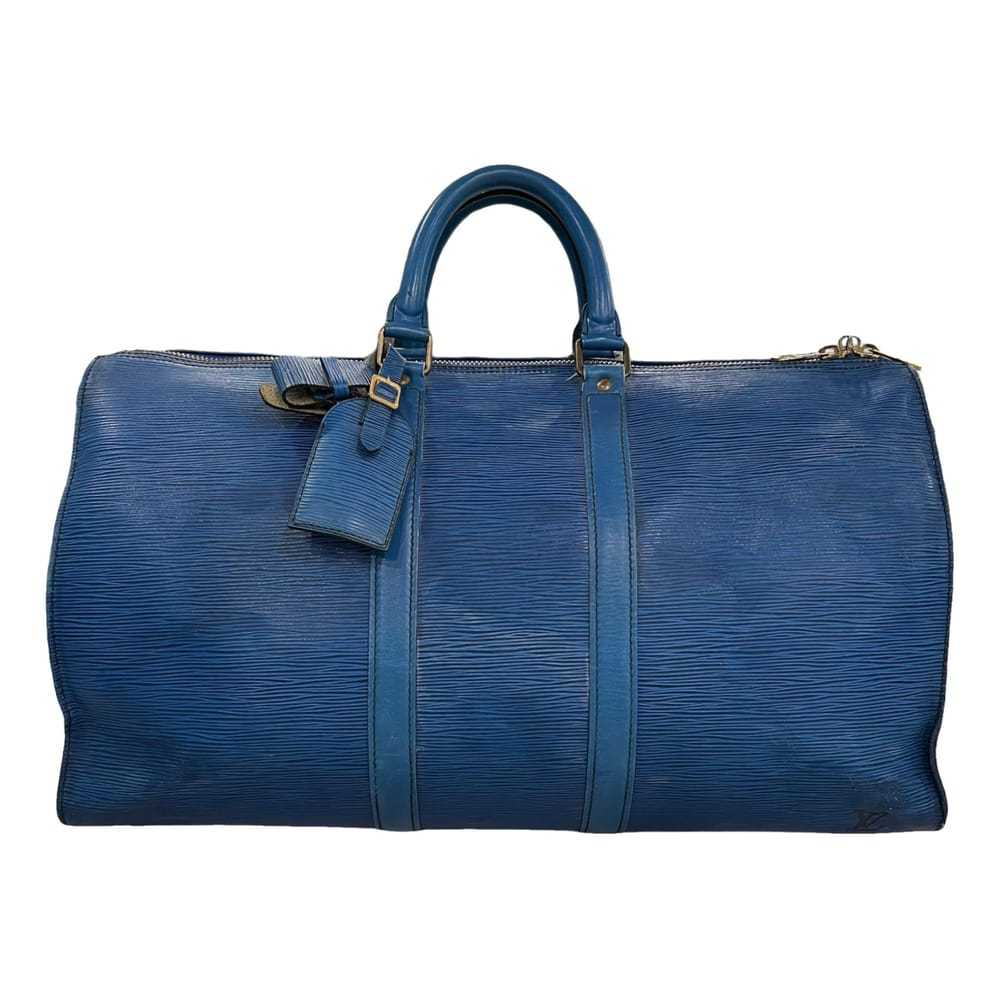 Louis Vuitton Keepall leather travel bag - image 1