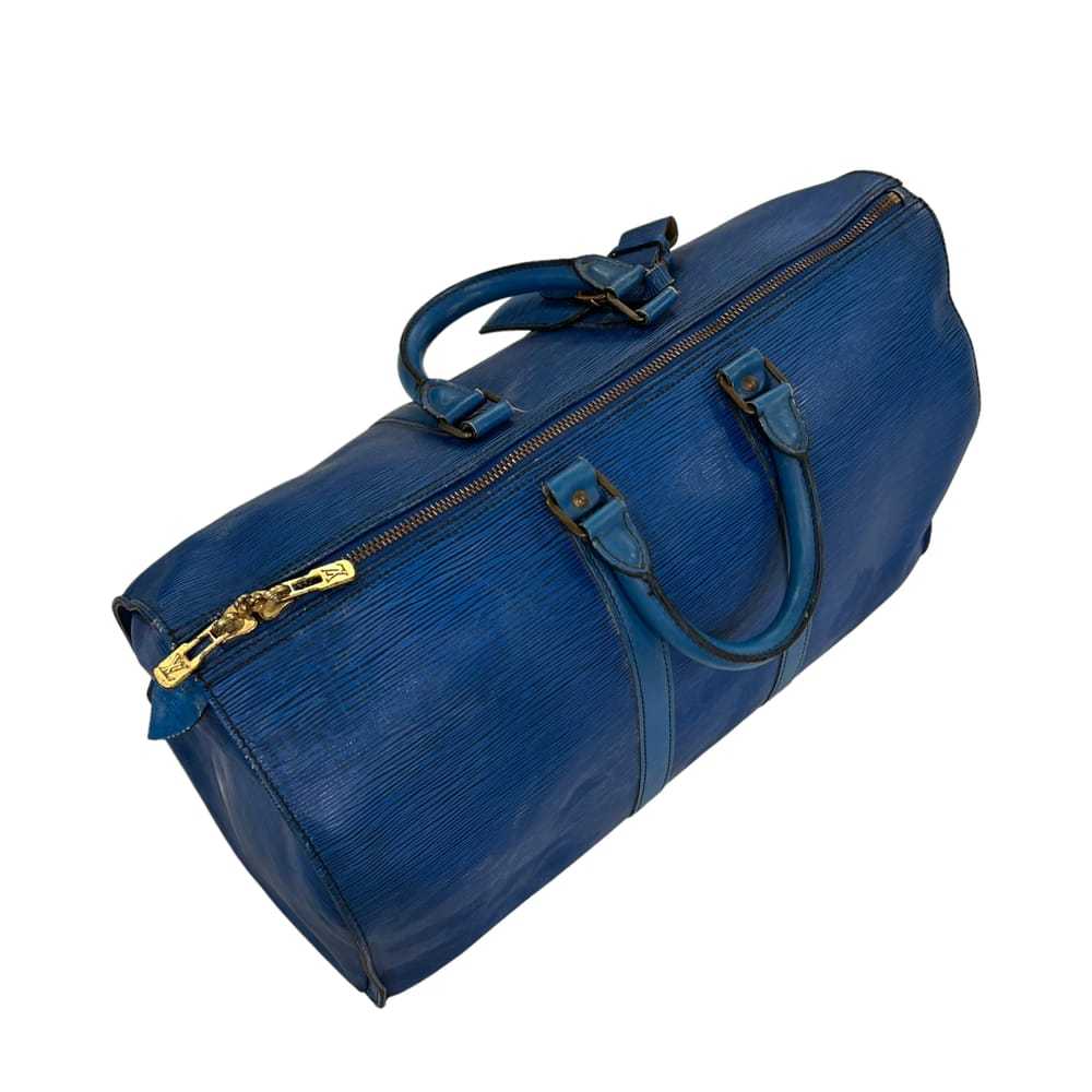 Louis Vuitton Keepall leather travel bag - image 6