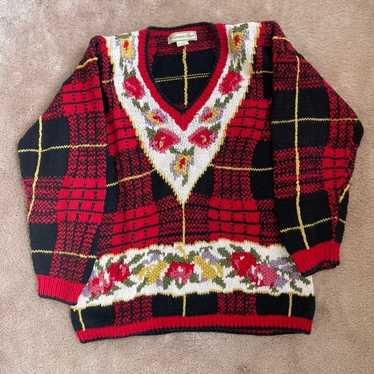 Vintage knit Hunters Run sweater