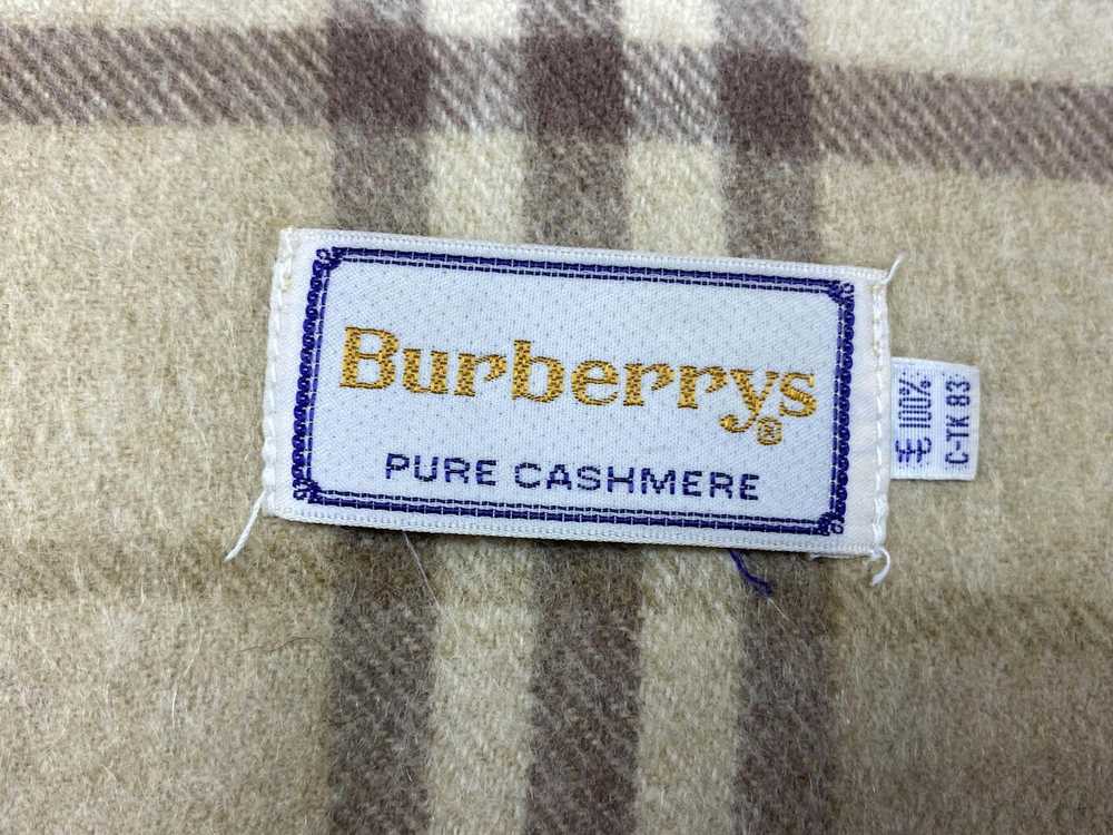 Cashmere & Wool × Vintage Burberrys scarf Pure Ca… - image 10