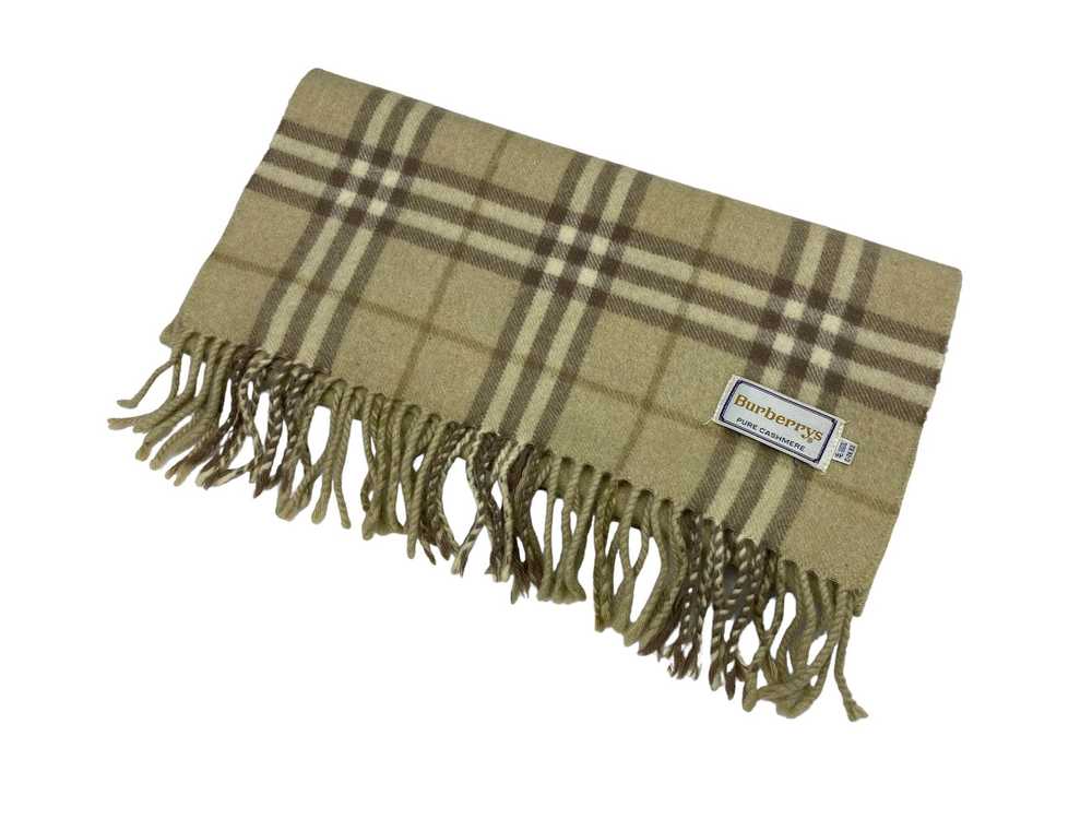 Cashmere & Wool × Vintage Burberrys scarf Pure Ca… - image 3