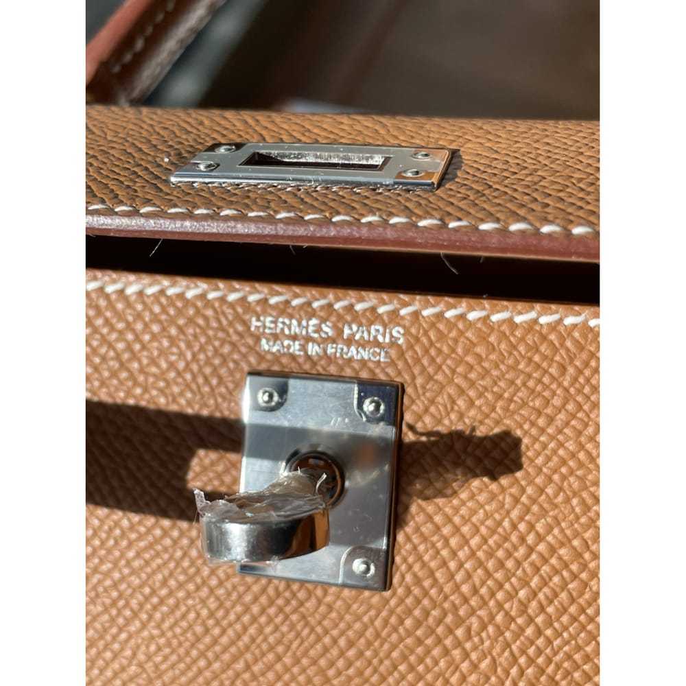 Hermès Kelly Mini leather handbag - image 2